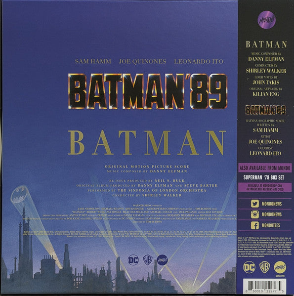 Danny Elfman : Batman (Original Motion Picture Score) (Box, Ltd, RE, Bat + LP, Album, RE, RM, Pur)
