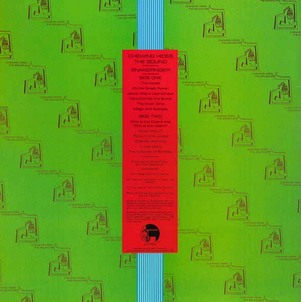 Snakefinger : Chewing Hides The Sound (LP, Album, Gre)