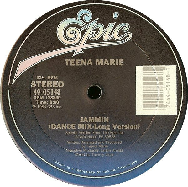 Teena Marie : Jammin (12", Pit)