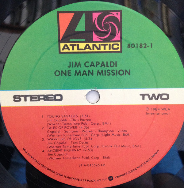 Jim Capaldi : One Man Mission (LP, Album, All)