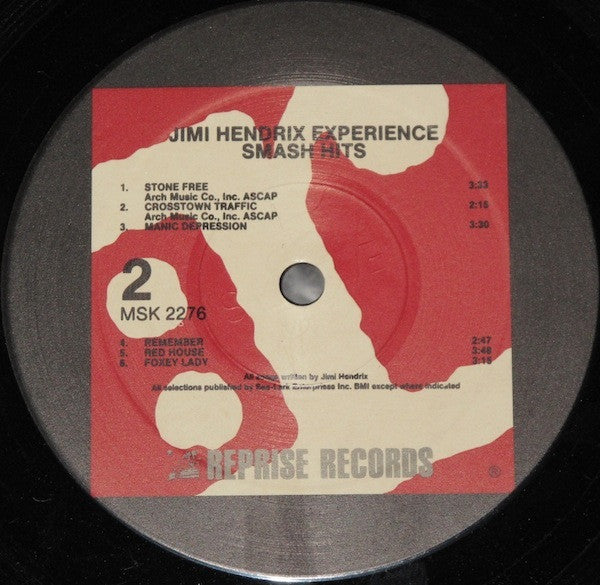 The Jimi Hendrix Experience : Smash Hits (LP, Comp, RE, RP, Spe)