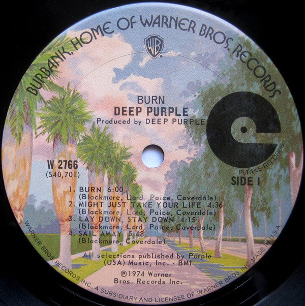Deep Purple : Burn (LP, Album, Ter)