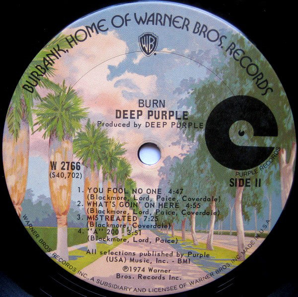 Deep Purple : Burn (LP, Album, Ter)