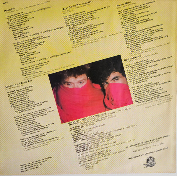 Daryl Hall, John Oates* : Private Eyes (LP, Album, Ind)