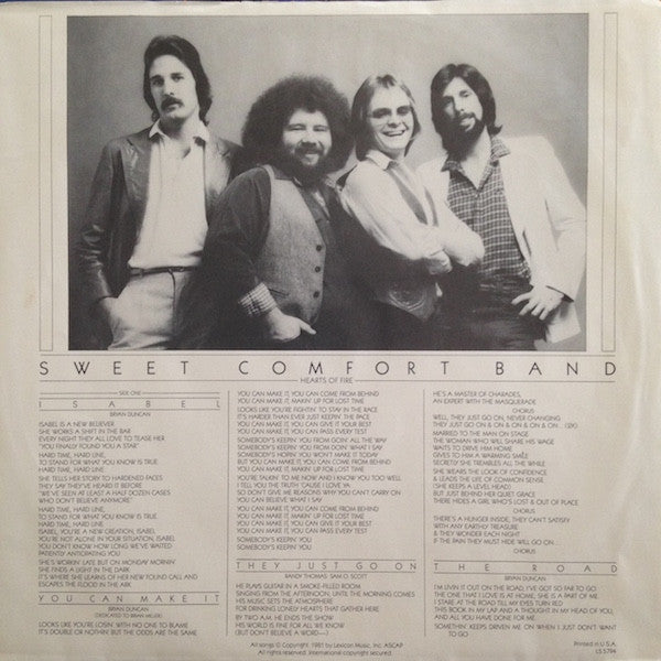 Sweet Comfort Band : Hearts Of Fire (LP, Album)