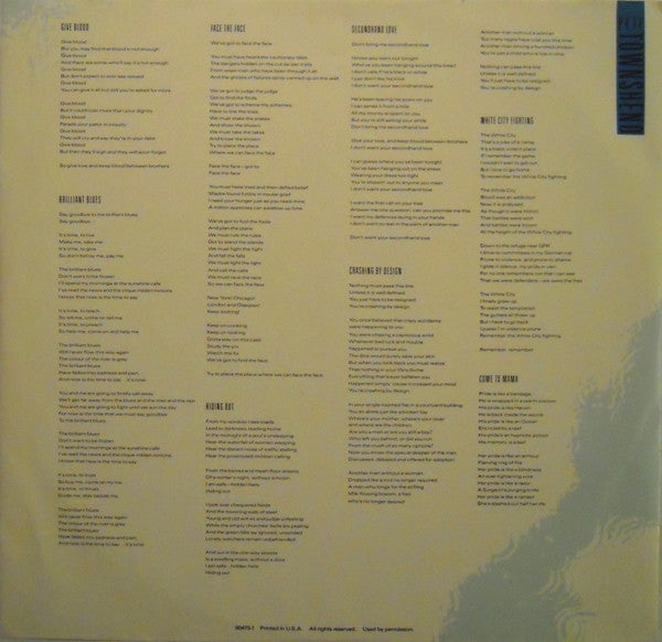 Pete Townshend : White City: A Novel (LP, Album, Club, Col)