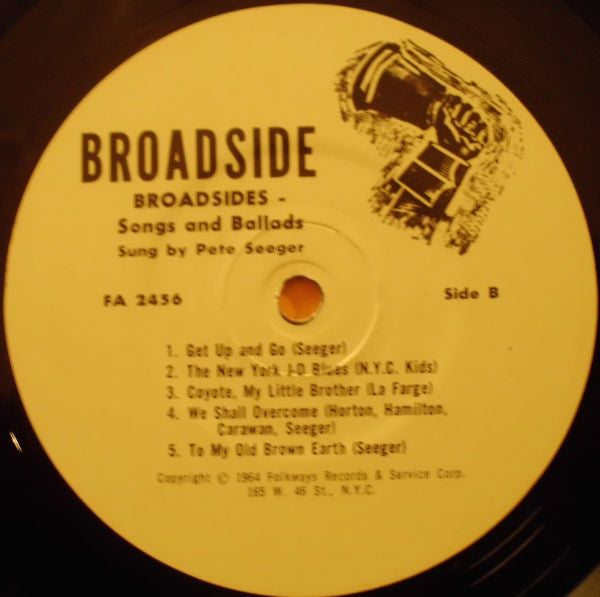 Pete Seeger : Broadsides - Songs And Ballads Sung By Pete Seeger (LP, Album)