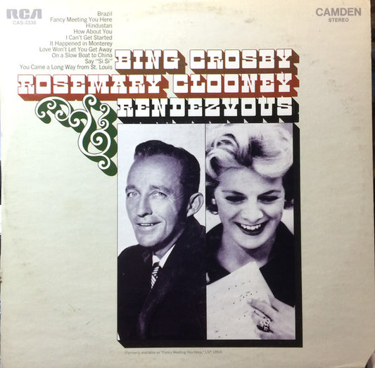 Bing Crosby ‒ Rosemary Clooney : Rendezvous (LP, Album, RE, RM)