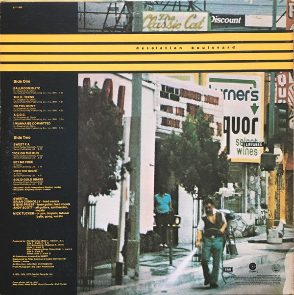 The Sweet : Desolation Boulevard (LP, Album, Jac)