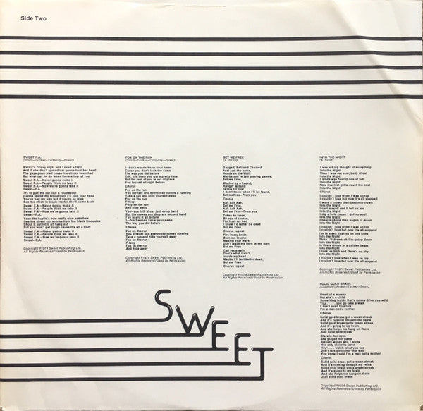 The Sweet : Desolation Boulevard (LP, Album, Jac)