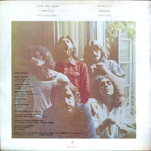 Acqua Fragile : Mass-Media Stars (LP, Album)