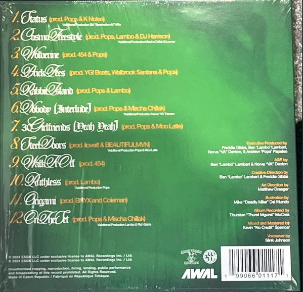 Freddie Gibbs : You Only Die 1nce (LP, Album, RSD, Gre)