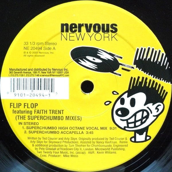 Flip Flop Featuring Faith Trent : In Stereo (The Superchumbo Mixes) (12")