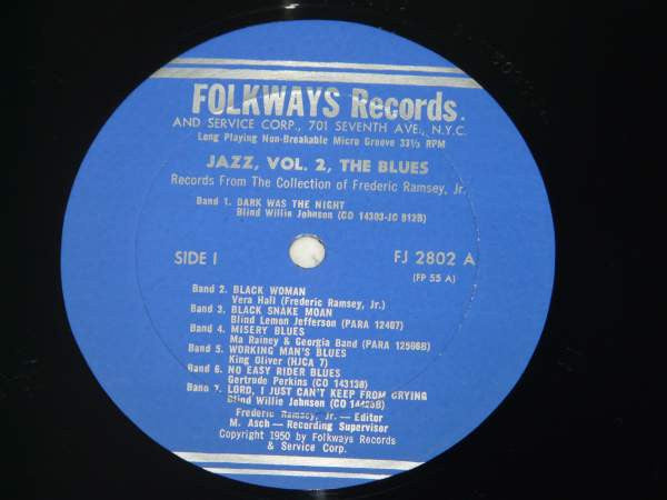 Various : Jazz Volume 2: The Blues (LP, Comp, RE)