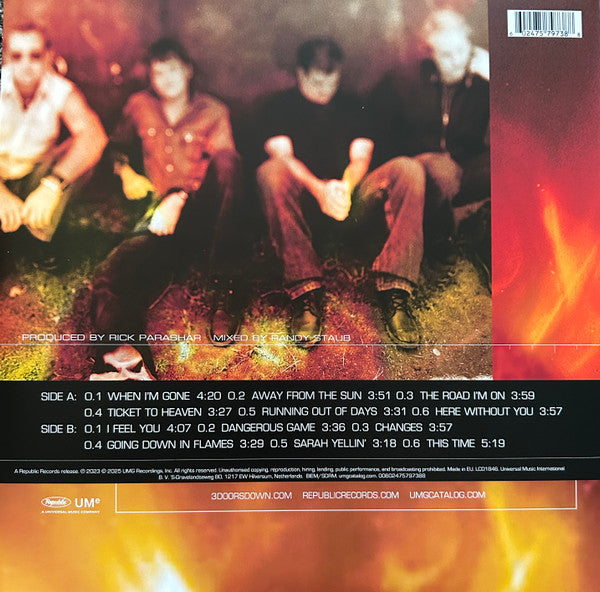 3 Doors Down : Away From The Sun (LP, Album, RE)