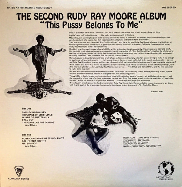 Rudy Ray Moore : The Second Rudy Ray Moore Album - "This Pussy Belongs To Me" (LP, Album)