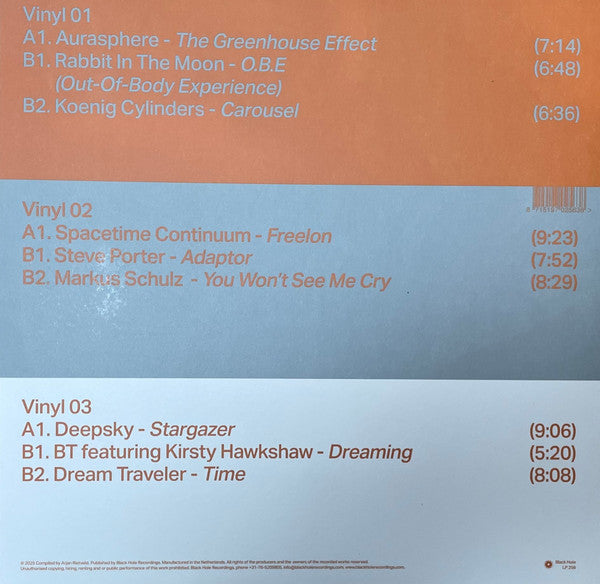 Various : Hypnotised: A Journey Through American Trance Music (1992 ➞ 2002) (3xLP, Comp)