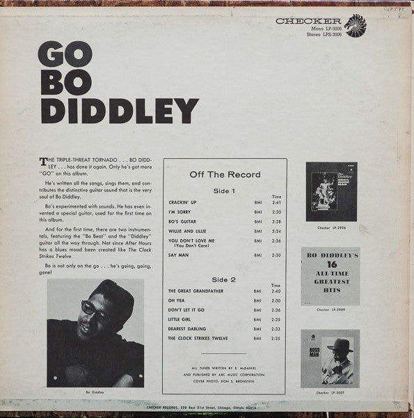 Bo Diddley : Go Bo Diddley (LP, Album, RE, Ind)