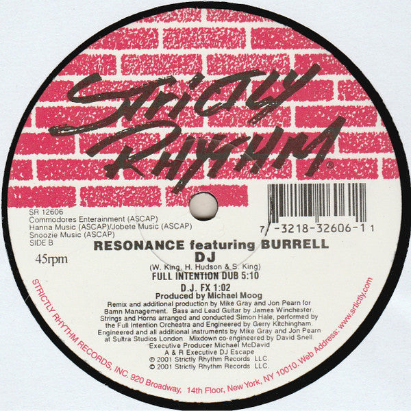 Resonance (11) Feat. Burrell : DJ (12")