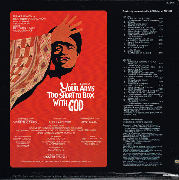 Various : Your Arms Too Short To Box With God (Original Broadway Cast) (LP, RE)