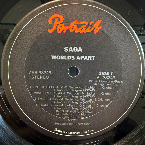 Saga (3) : Worlds Apart (LP, Album, Ter)