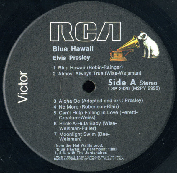 Elvis Presley : Blue Hawaii (LP, Album, RE, Bla)