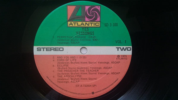 Yes : Yessongs (3xLP, Album, RE, SP )