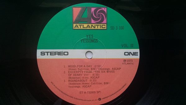 Yes : Yessongs (3xLP, Album, RE, SP )