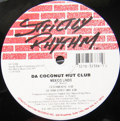 Da Coconut Hut Club : Mexico Lindo (12")