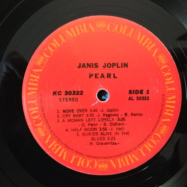 Janis Joplin : Pearl (LP, Album, RE, 180)