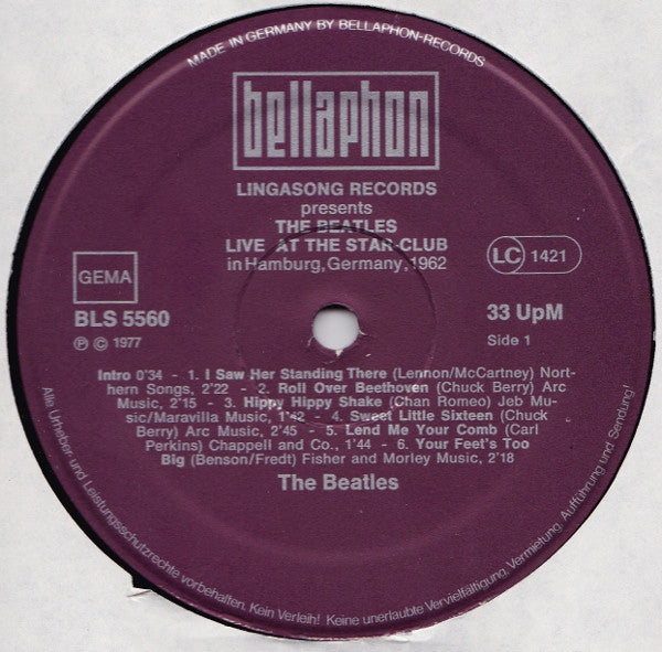 The Beatles : Live! At The Star-Club In Hamburg, Germany; 1962 (2xLP, Album, All)