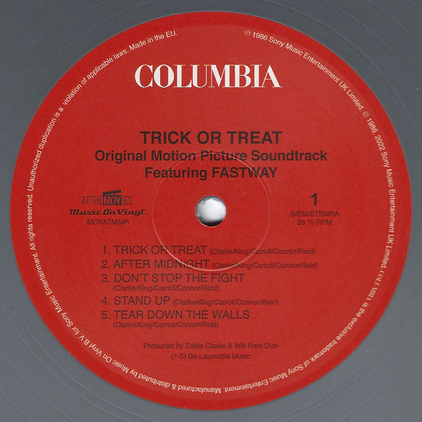 Fastway (2) : Trick Or Treat (Original Soundtrack) (LP, Album, Ltd, RE, Sil)