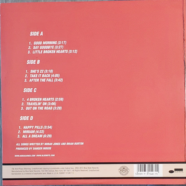 Norah Jones : ...Little Broken Hearts (2xLP, Album, Whi)