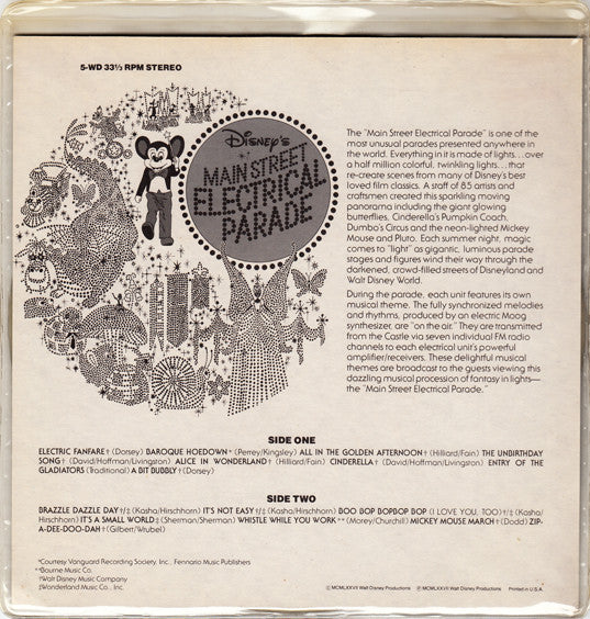 Unknown Artist : Disney's Main Street Electrical Parade (7", Mixed, Pic, RE)