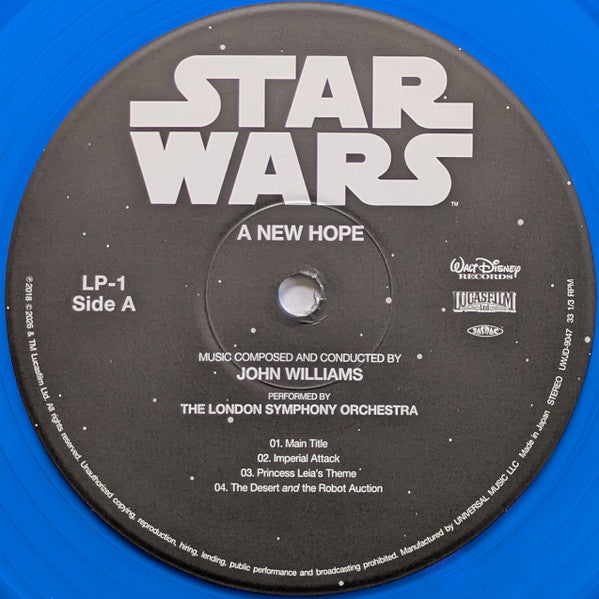 John Williams (4), London Symphony Orchestra : Star Wars: A New Hope = スター・ウォーズ / 新たなる希望 (2xLP, Album, Ltd, RE, RM, Blu)