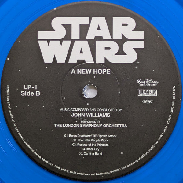 John Williams (4), London Symphony Orchestra : Star Wars: A New Hope = スター・ウォーズ / 新たなる希望 (2xLP, Album, Ltd, RE, RM, Blu)