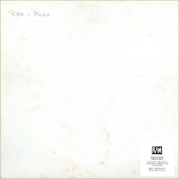 Paul And Linda McCartney* : Ram (LP, Album, Mono, Ltd, Num, RE, RM)