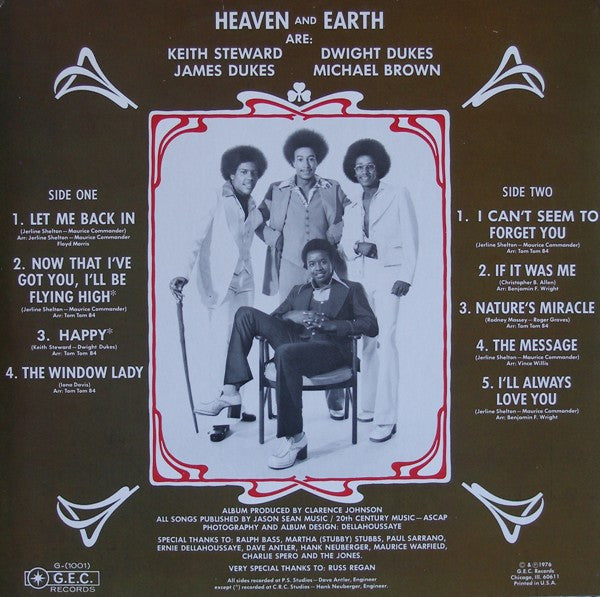 Heaven And Earth (2) : I Can't Seem To Forget You (LP, Album)