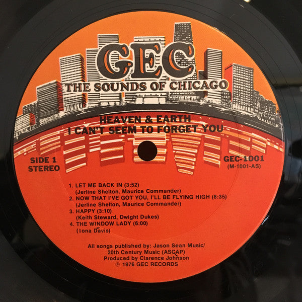 Heaven And Earth (2) : I Can't Seem To Forget You (LP, Album)