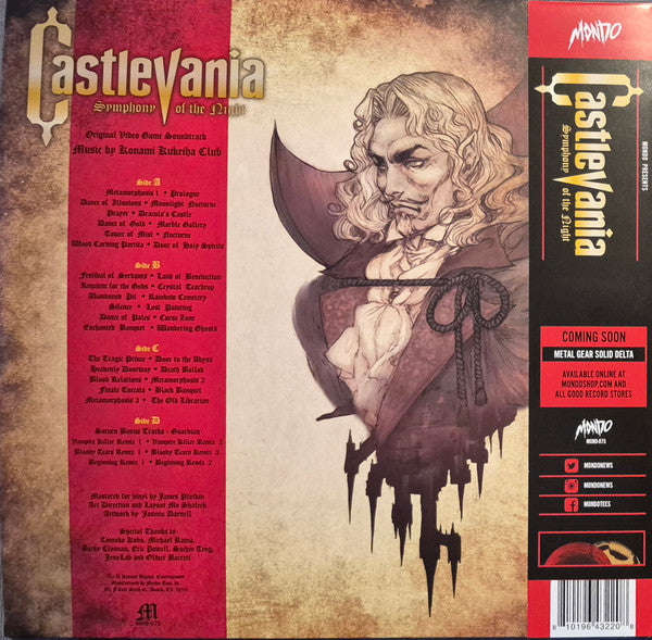 Konami Kukeiha Club : Castlevania:  Symphony Of The Night - Original Video Game Soundtrack (2xLP, Album, RE, RM, Alu)