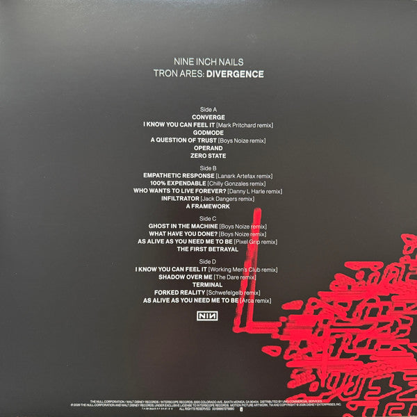 Nine Inch Nails : Tron Ares: Divergence (2xLP, 180)