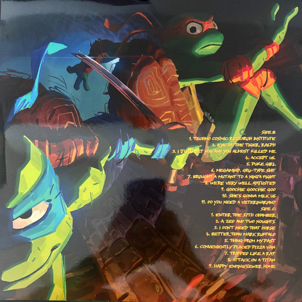 Trent Reznor And Atticus Ross : Teenage Mutant Ninja Turtles: Mutant Mayhem (Original Score) (LP, Ltd, Unofficial, Mut + LP, S/Sided, Etch, Ltd,)