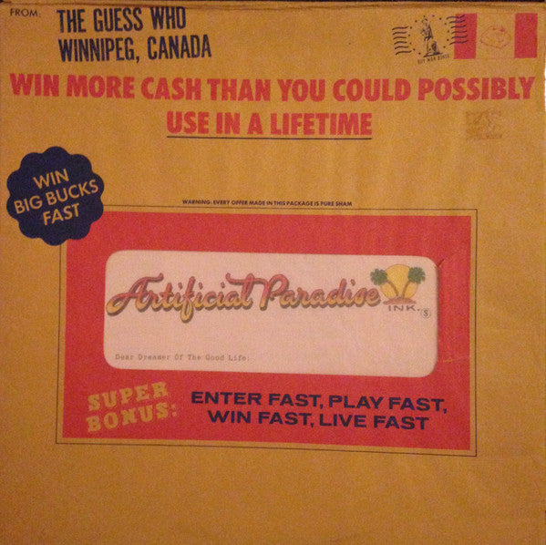 The Guess Who : Artificial Paradise (LP, Album)