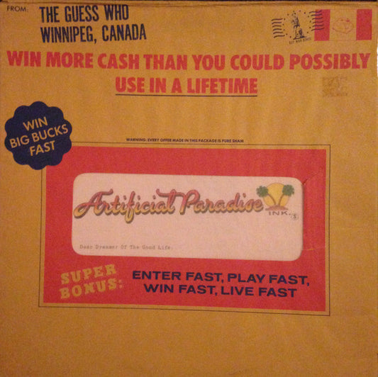 The Guess Who : Artificial Paradise (LP, Album)