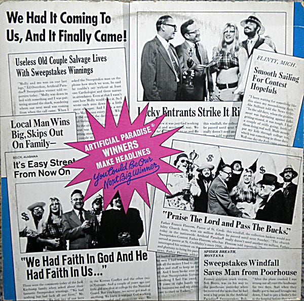 The Guess Who : Artificial Paradise (LP, Album)