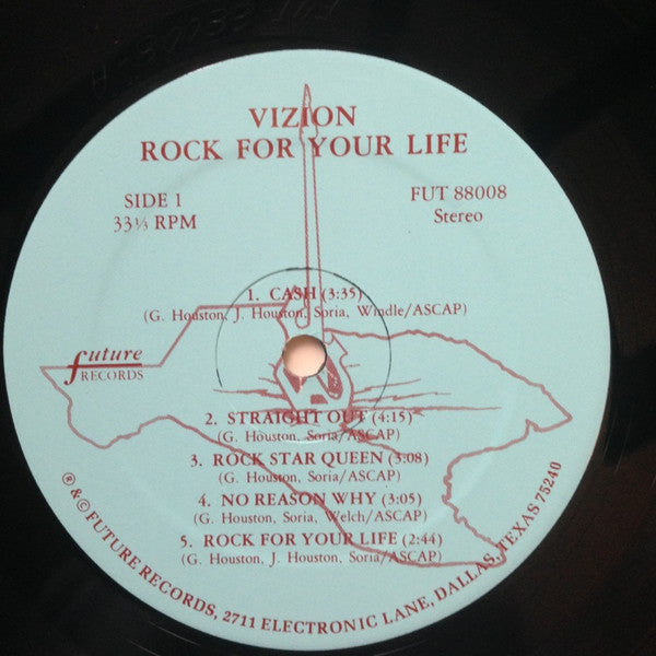 Vizion (8) : Rock For Your Life (LP, Album)