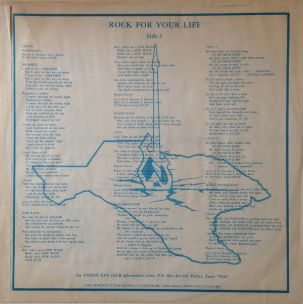 Vizion (8) : Rock For Your Life (LP, Album)