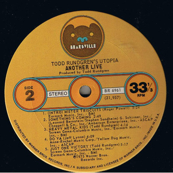 Utopia (5) : Another Live (LP, Album, Ter)