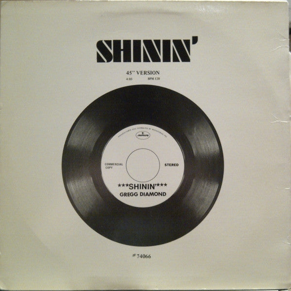 Gregg Diamond : Shinin' (12", Promo)