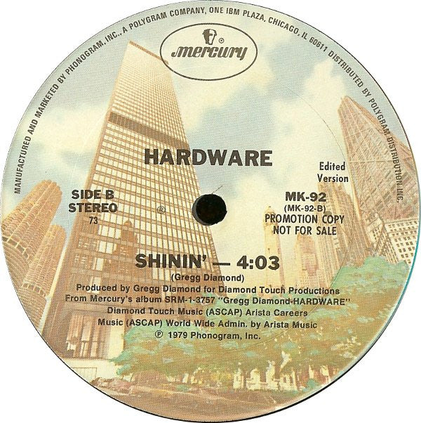 Gregg Diamond : Shinin' (12", Promo)